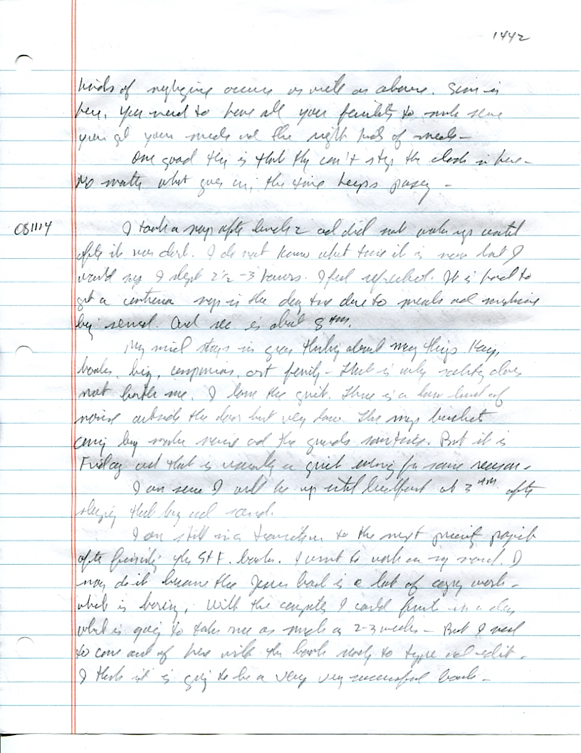 Dr John WorldPeace 2008 Prison Journal